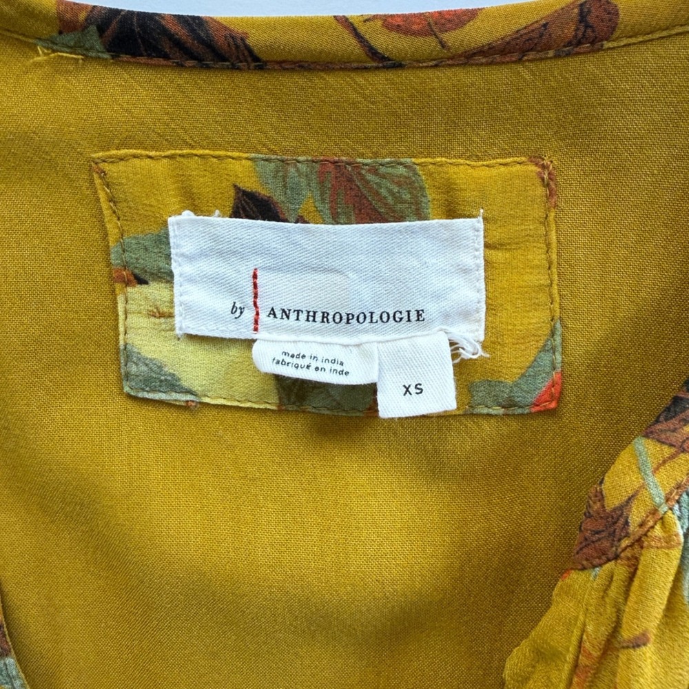 Anthropologie Womens Somerset Botanical Fruit Print Tiered Maxi Dress Size XS - Picture 6 of 11